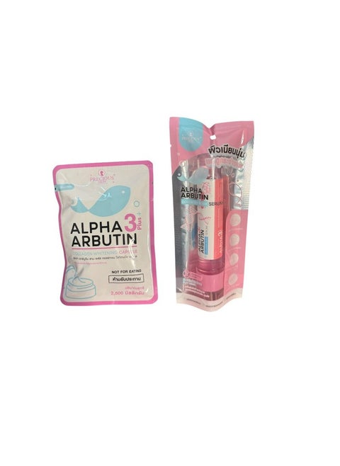alpha arbutin 3 plus collagen whitening capsule and alpha arbutin collagen serum