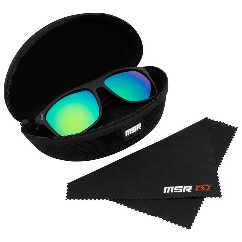 MSR Core Sunglasses (Matte Black, Green) - Image 2