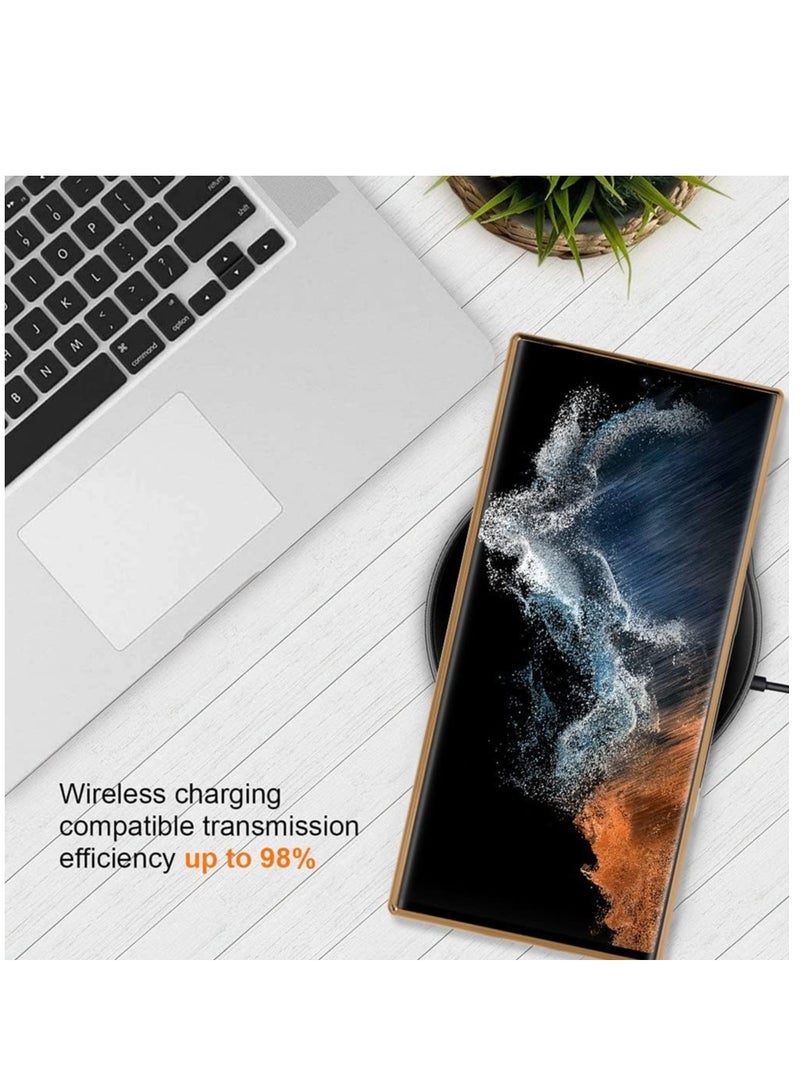 ELTRAZONE ELTERAZONE Magnetic Clear Case for Galaxy S23 Ultra Case,Compatible with MagSafe, Love Heart Design Electroplated Case Soft TPU Shockproof Full Camera Lens Protective Case for Samsung Galaxy S23 Ultra - Image 5