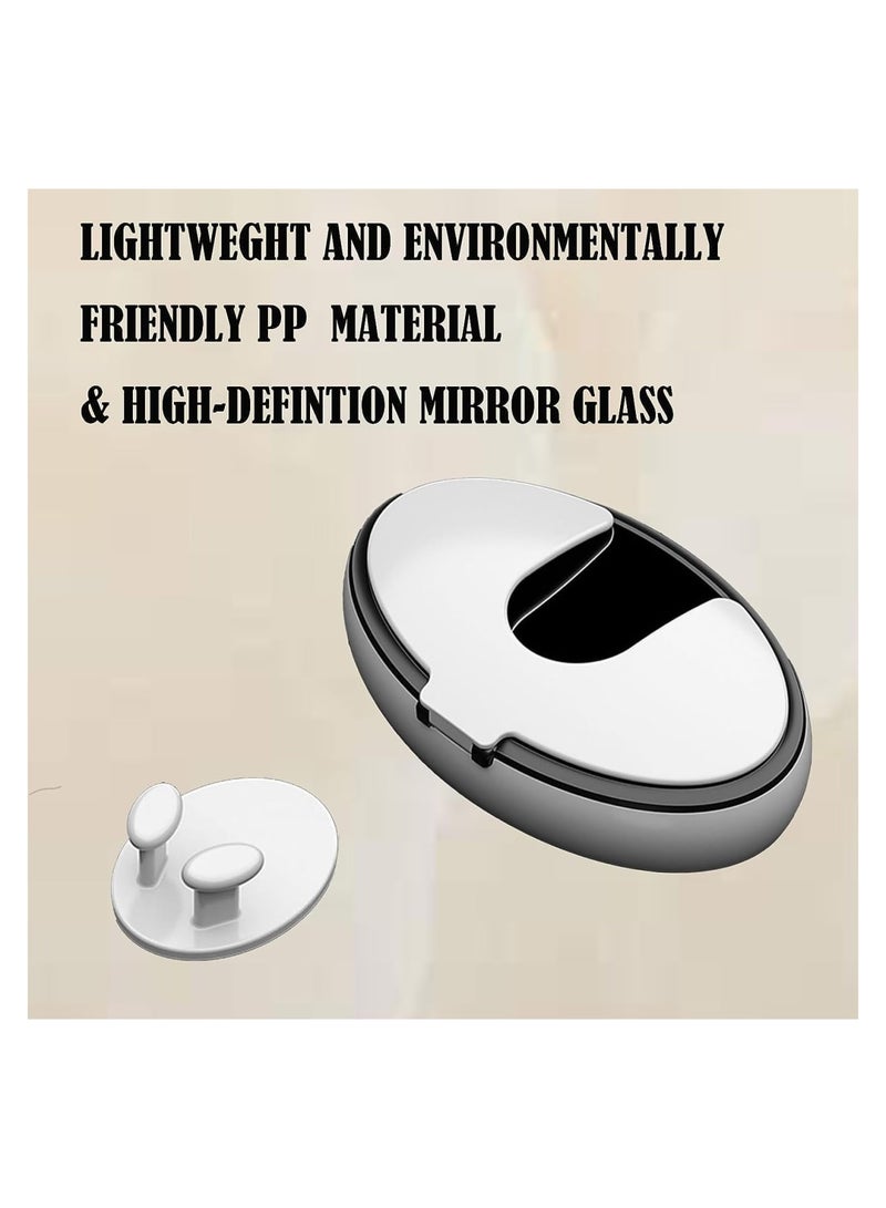 Zikra Hair Dryer Holder with Mirror, Self Adhesive Hair Dryer Holder Wall Mounted, Foldable Hair Blow Dryer Rack, Hair Tool Organizer for Curling Iron Compatible with Most Hairdryers - Image 4