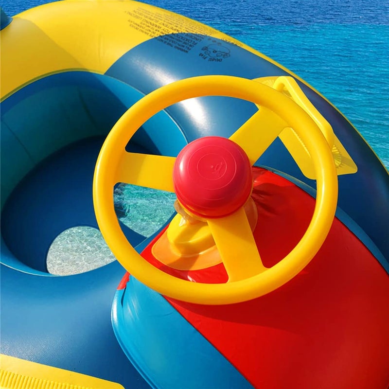 Proberos ® Baby Swimming Tube for Kids Under 15kg, Thickened PVC Inflatable Pool Float Seat with Anti-Flip Design, Safe Handles, 72x65cm, for Toddlers Age 4 and Below, Summer Swim Toy for Beach Pool - Image 5