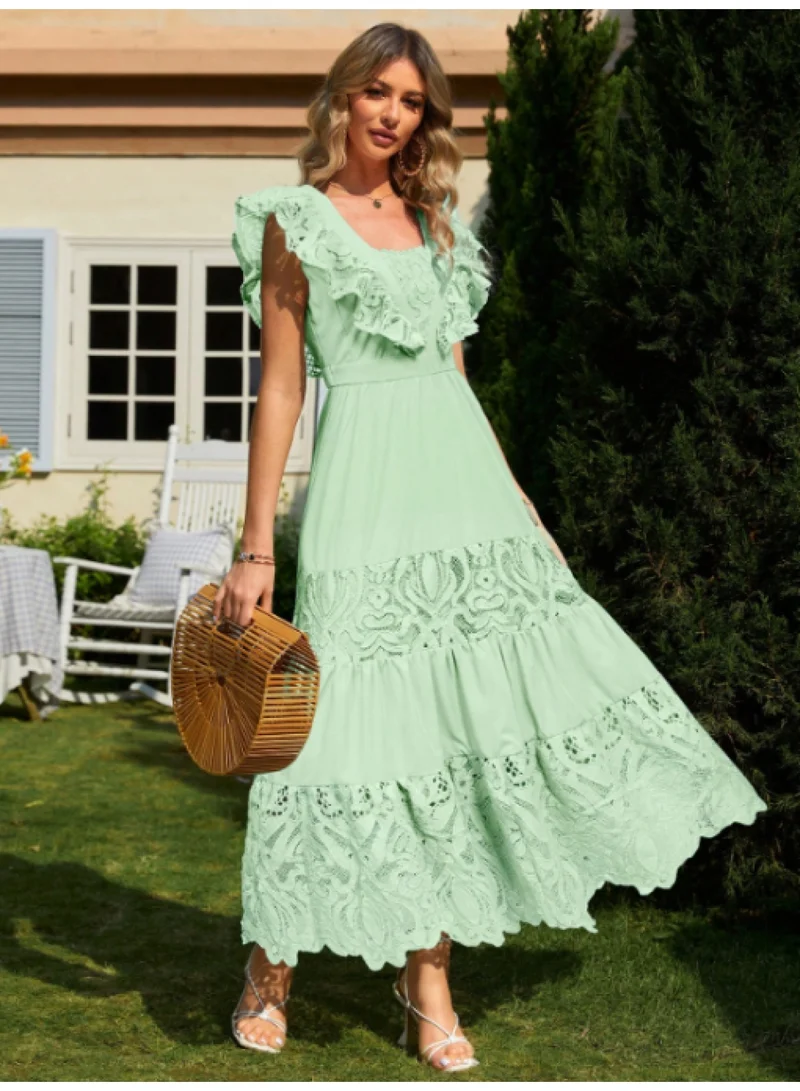 SIMPLEE Women's Summer Elegant DressLight & Comfortable Lightweight Cotton Blend Perfect for Outings