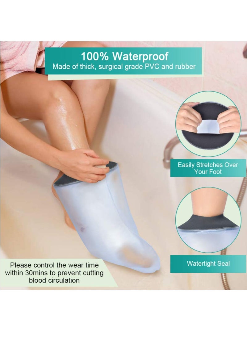 DUNISO Waterproof Foot Cast Cover for Shower Adult,Wound Protector for Ankle and Foot Surgery, Wound and Burns,Reusable,Easy to Clean,for Broken Surgery Foot - Image 5