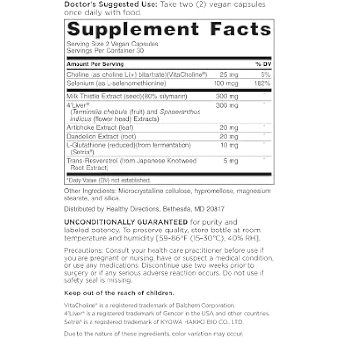 DOCTORS' PREFERRED Liver Defense with Milk Thistle | 60 Capsules - Image 2