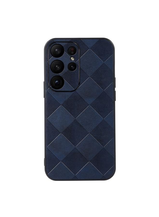 The Bros Case For Samsung Galaxy S23 Ultra 5G Weave Plaid PU Phone Case