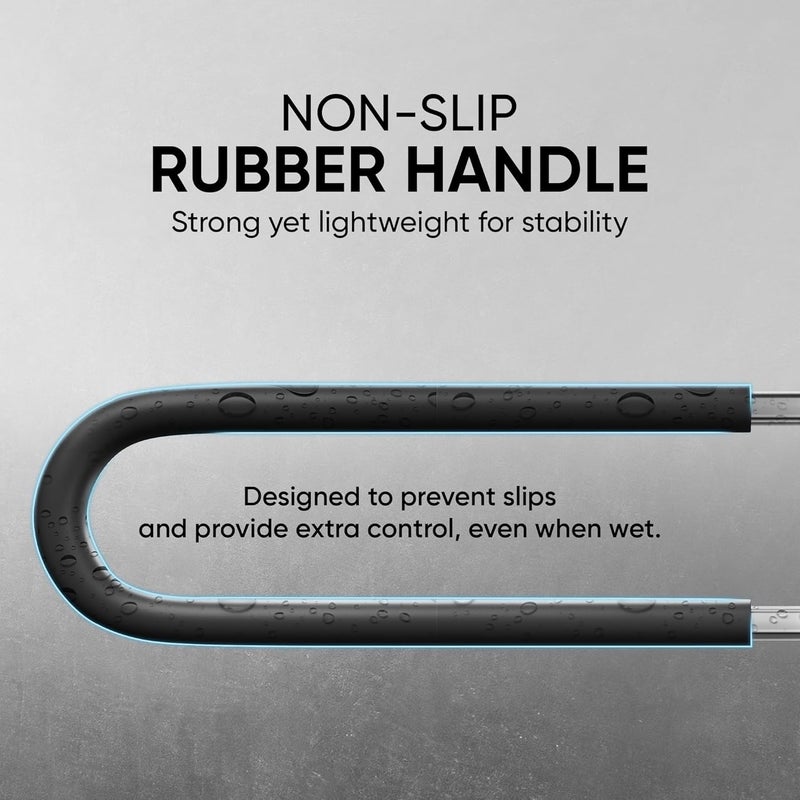 Frido Flip Up Grab Bar for Bathroom Safety | Space Saving Wall Mounted Support Handle for Senior Citizens | Stainless Steel Bathtub & Toilet Safety Rail |100kg Capacity, (Large) - Image 4