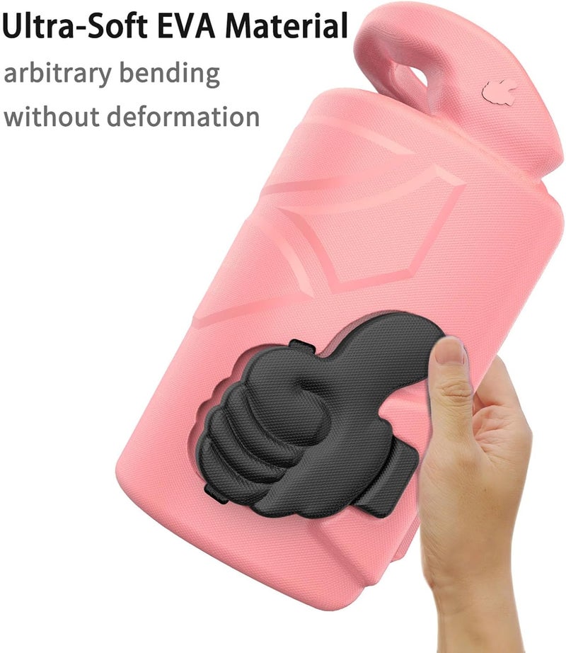 GOWENIC Tablet Case for Fire HD 10 (2023/2021 Release), EVA Protective Cover Shockproof Case with 90 Rotatable Handle, Washable, Precise Cutouts (Peach Pink) - Image 5