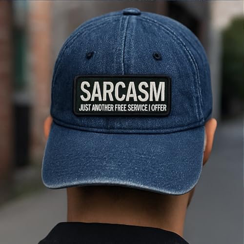 Graphic Dust Sarcasm Just Another Free Service I Offer Embroidered Iron on Patch Biker Motorcycle Jacket Backpack Vest - Image 2