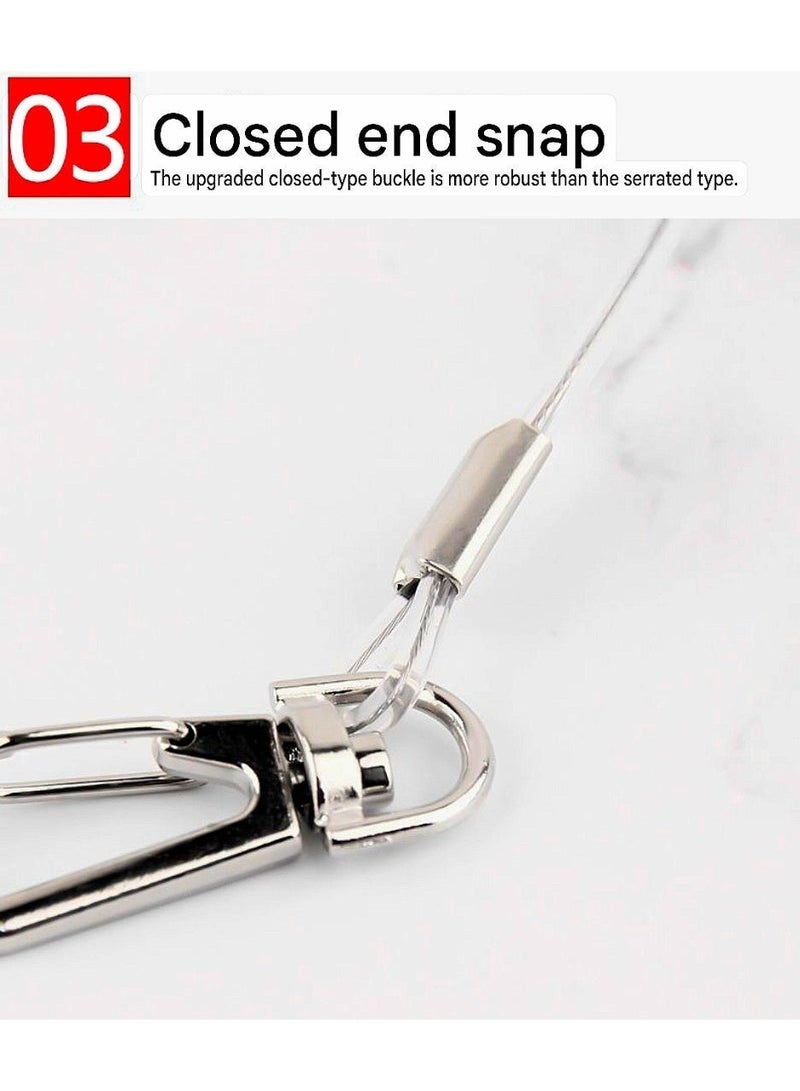 8-Meter Coiled Fishing Safety Lanyard/Tether – Heavy Duty Telescopic Rope with Built-in 7-Strand Steel Wire for Rods, Tools, and Gear - Image 5