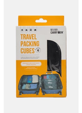 6 Pieces Travel Packing Cubes Organizer Set, Black