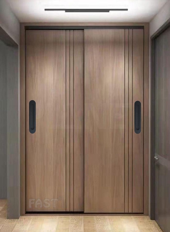 FAST CSH03 Stainless Steel Black Architechral Cabinet Concealed Sliding Door Handle for Wardrobe & Cupboard Doors. (8 INCH) - Image 5