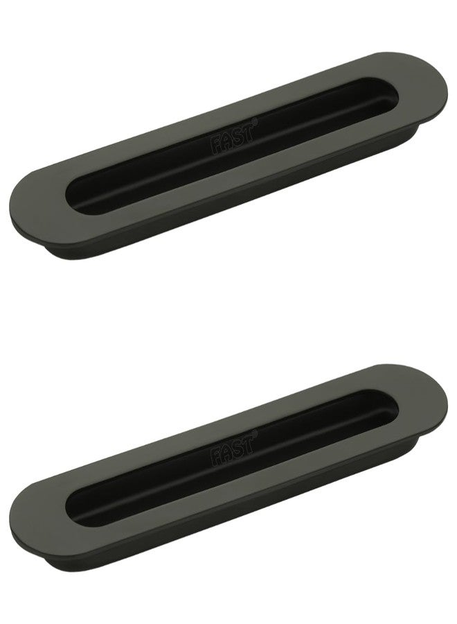 FAST CSH03 Stainless Steel Black Architechral Cabinet Concealed Sliding Door Handle for Wardrobe & Cupboard Doors. (8 INCH) - Image 1