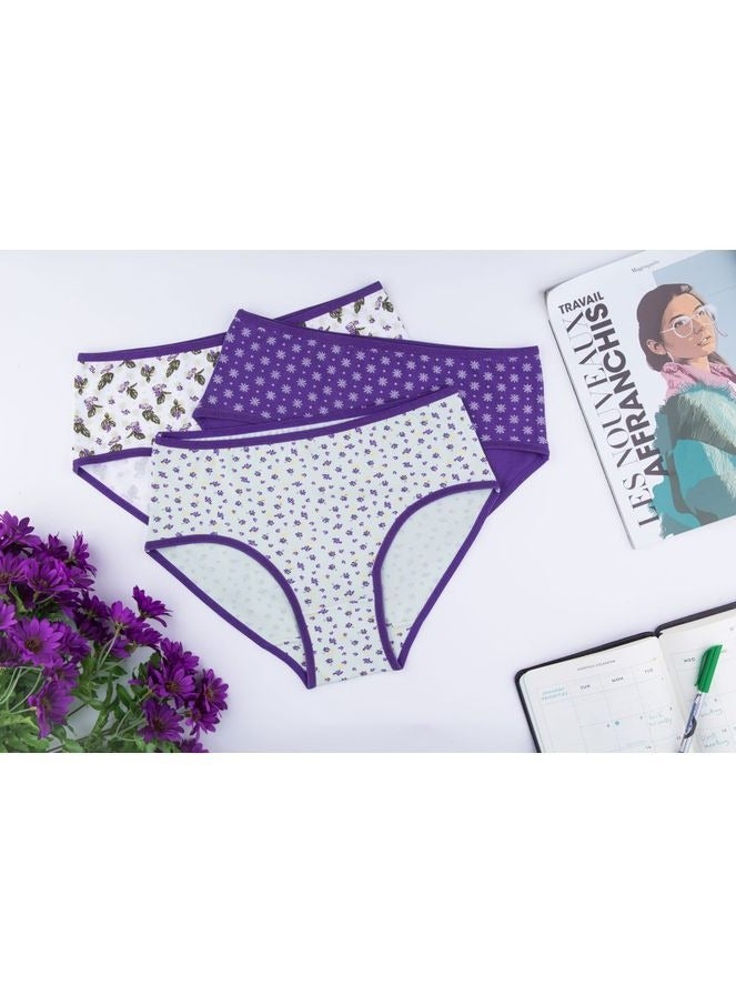 Milk Women Brief Bundle Of 6 Colored Briefs (Plain & Printed) - Image 5