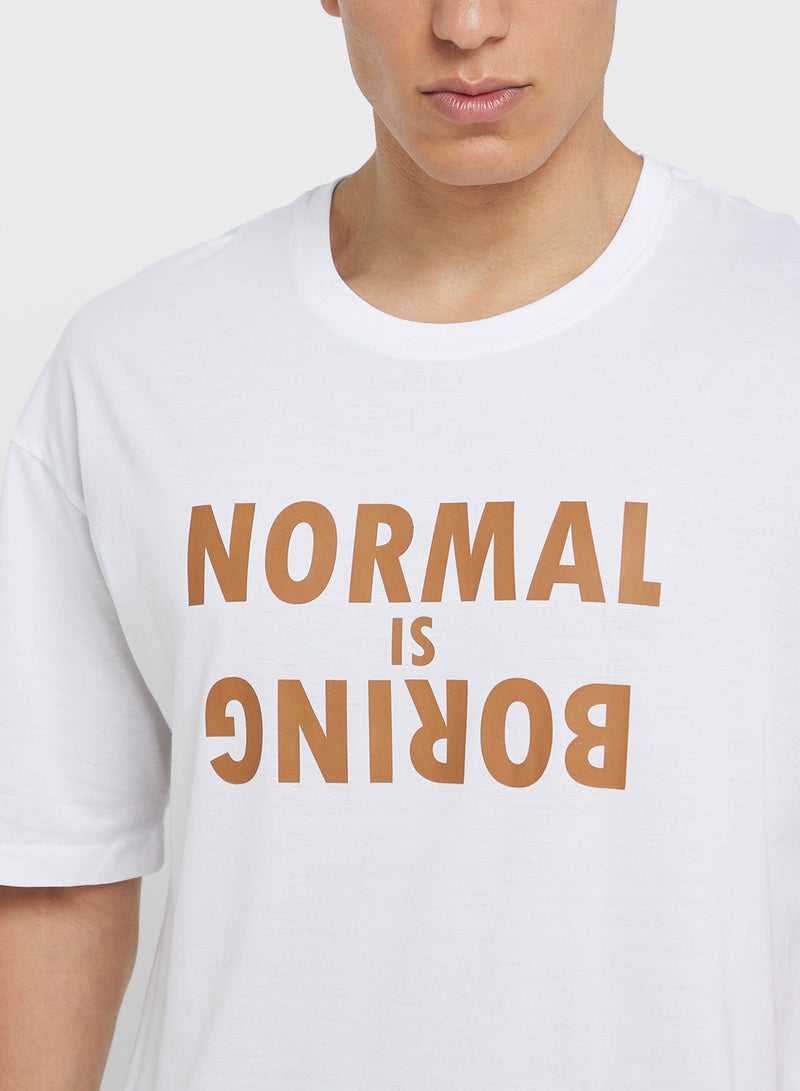 Seventy Five Oversized Crew Neck T-Shirt - Image 3