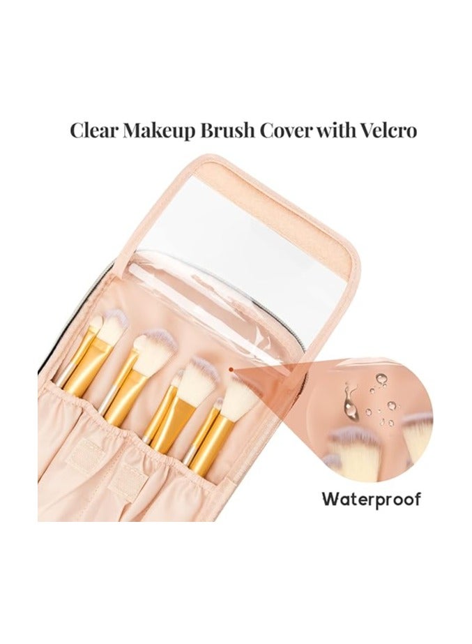 Soofam حقيبة مكياج، حقيبة تجميل محمولة، حقيبة مكياج سفر بسعة كبيرة، حقائب مكياج سوداء للنساء، حقيبة مستحضرات تجميل للفتيات المسافرات مع مقبض وقسم باللون الأسود - Image 3