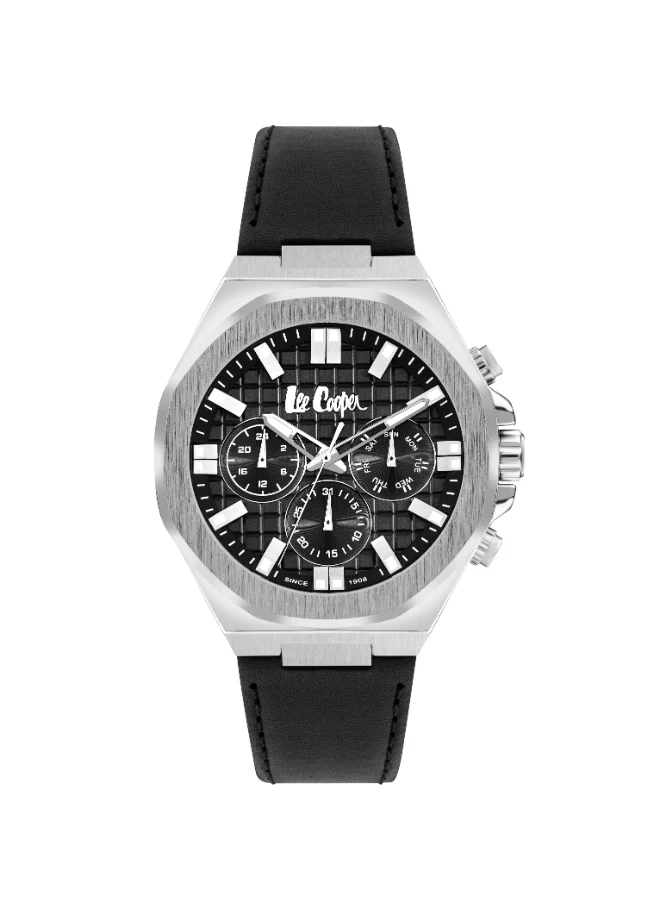 لي كوبر Lee Cooper Men 's Black Dial Multi Function watch - LC07983.351