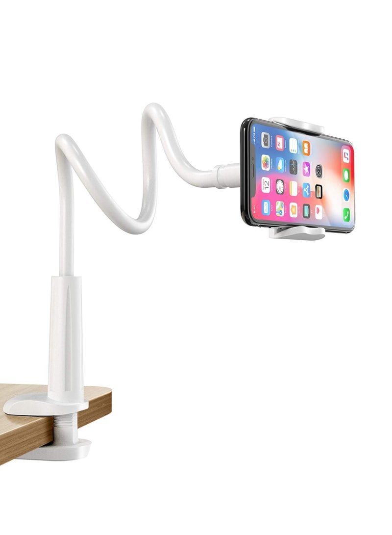 "Flexible Gooseneck Phone and Tablet Stand – Long Arm Lazy Bracket with Clip for Mounting Phones and Tablets" - Image 1