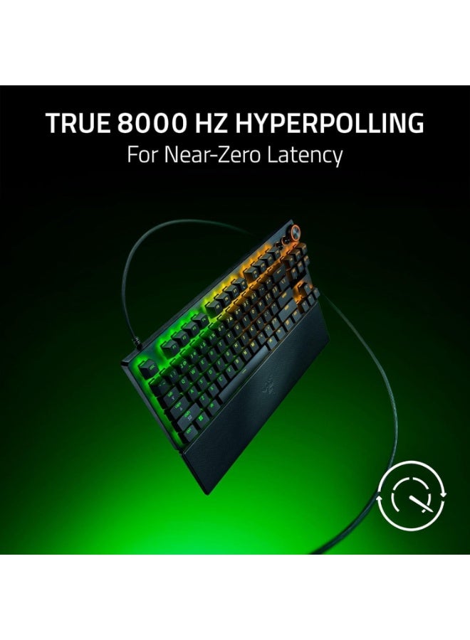 RAZER Huntsman V3 Pro Tenkeyless 8KHz Analog Optical Esports Keyboard: Analog Optical Switches Gen 2, 8000 Hz Polling, Snap Tap, Rapid Trigger, Adjustable Actuation, Media Controls - Black - Image 3