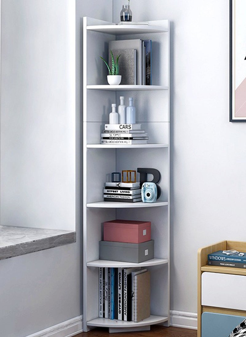 غرانفين خزانة كتب متعددة الوظائف من ستة طوابق لغرفة النوم، تمتد من الأرض إلى السقف، وخزانة تخزين، وخزانة ملابس، بأبعاد 40*40*180 سم - Image 2