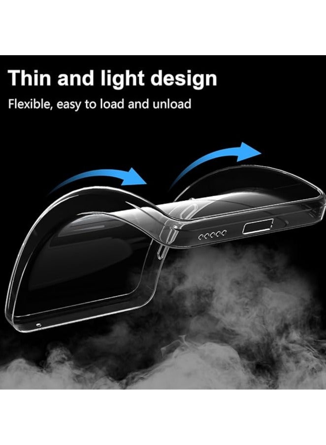 general Clear silicone case for Motorola Moto Edge 50 Fusion with shockproof protective corners, soft TPU transparent case, scratch resistant - Image 5