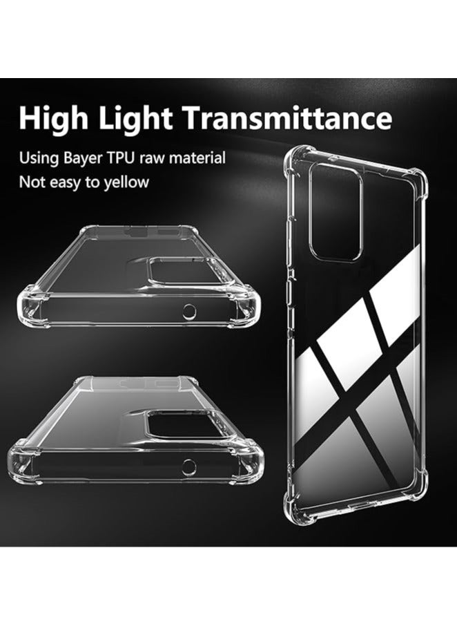 general Clear silicone case for Motorola Moto Edge 50 Fusion with shockproof protective corners, soft TPU transparent case, scratch resistant - Image 2
