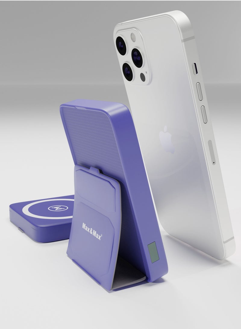 Max & Max 10000mAh MagSafe Power Bank – Magnetic Wireless Portable Charger with Stand | Fast Charging USB-C & USB-A Battery Pack for iPhone & Android - Image 2
