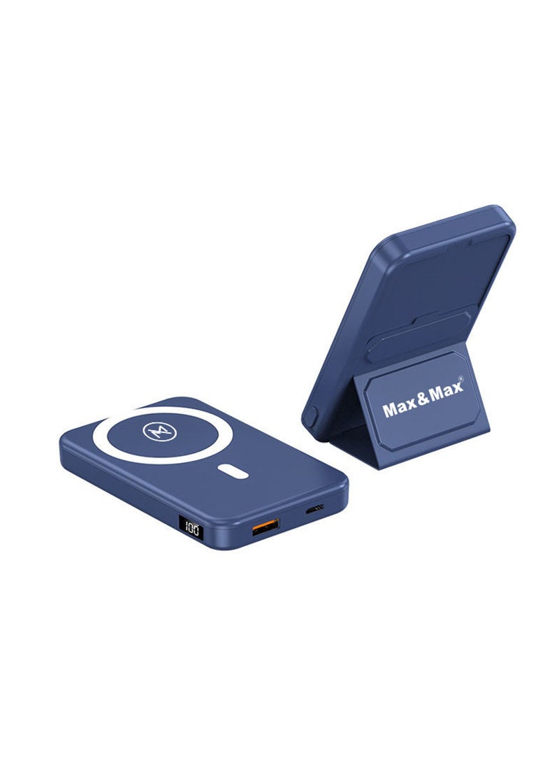 Max & Max 10000mAh MagSafe Power Bank – Magnetic Wireless Portable Charger with Stand | Fast Charging USB-C & USB-A Battery Pack for iPhone & Android - Image 4