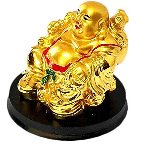 GJ Feng Shui Laughing Buddha with Wealth for Money, Success and Happpiness Size - 7 cm - Image 2