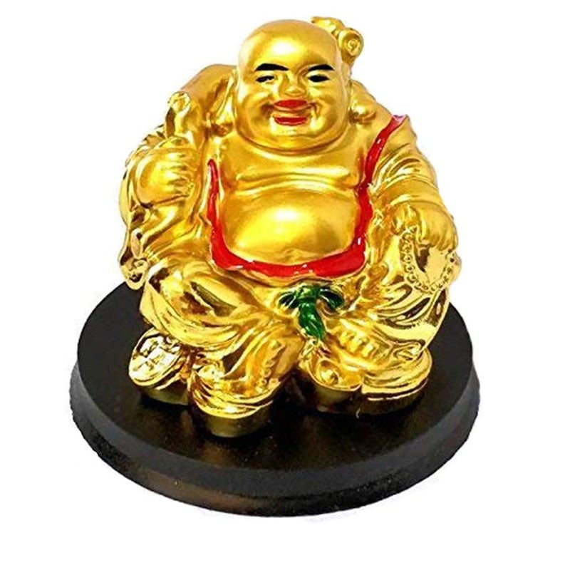 GJ Feng Shui Laughing Buddha with Wealth for Money, Success and Happpiness Size - 7 cm - Image 5