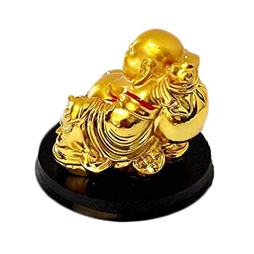GJ Feng Shui Laughing Buddha with Wealth for Money, Success and Happpiness Size - 7 cm - Image 3
