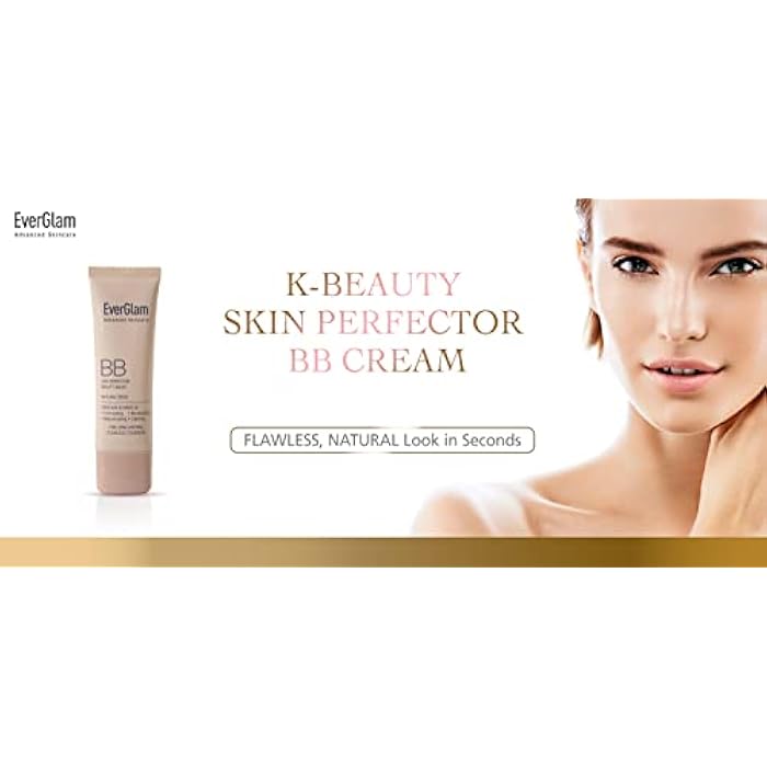 everglam K-Beauty Skin Perfector Korean BB Cream, Light Medium - Flawless, Natural Glow in Seconds | Multi-Function Tinted Moisturizer: Stays On All Day, Dewy, Water-Resistant, Oil-Controlling - Image 2