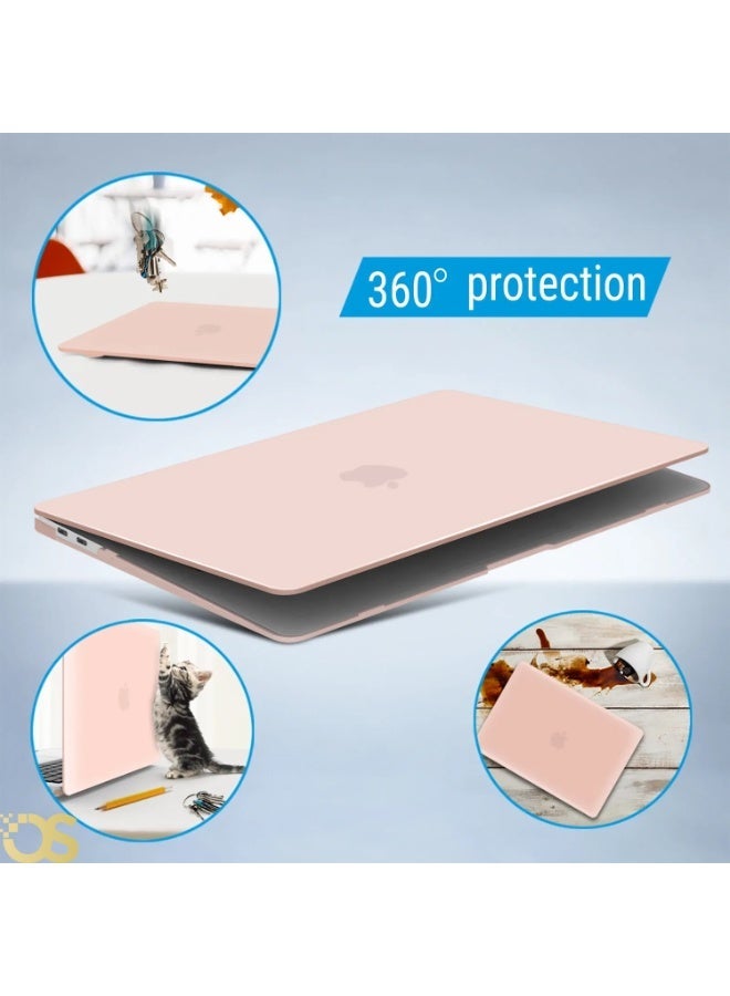 OS Hard Shell Protective Case for MacBook Air 13.6-inch — Matte Pink — Compatible with A2681, A3113 & A3240 Models - Image 5