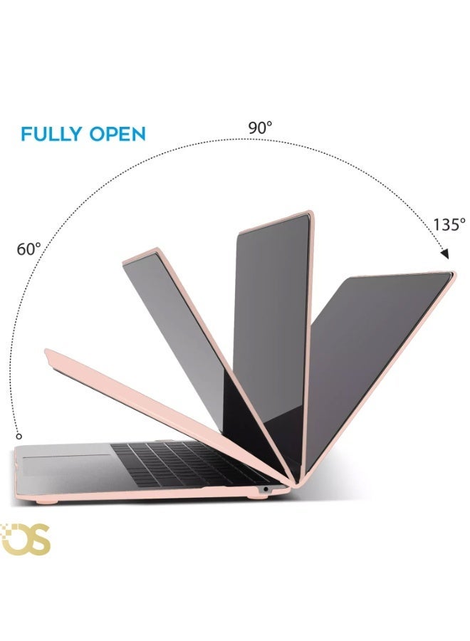 OS Hard Shell Protective Case for MacBook Air 13.6-inch — Matte Pink — Compatible with A2681, A3113 & A3240 Models - Image 4