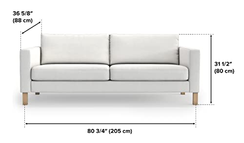 MASTERS OF COVERS SLIPCOVER ONLY! Karlstad Replacment Slipcover Snug Fit Karlstad 3 Seat (Not 2 Seat) Sofa Cover Slipcover for The IKEA Karlstad Three Seat -Orange - Image 4