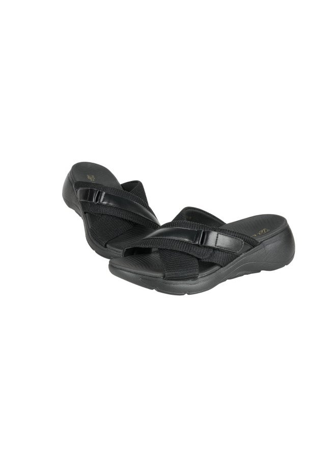 ZAYNA 221-264 Zayna Ladies Casual Sandals 23ABT533 Black  - Image 3