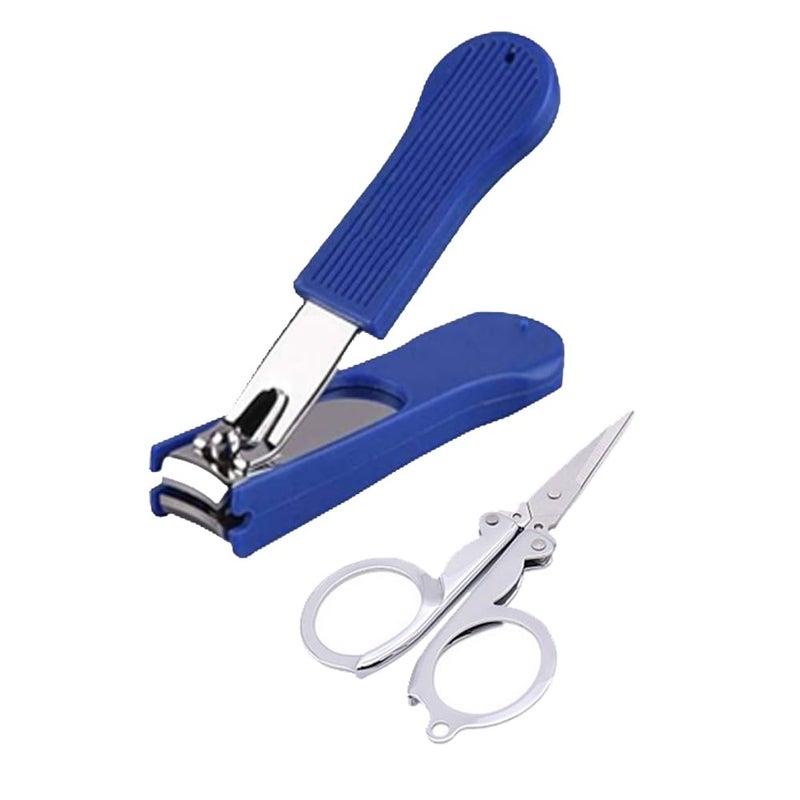 Calitate24 Nail Cutter Finger Nail Cutter for Thick and Ingrown Toenails Stainless Steel for Men's and Women with 1 Folding Scissors - Image 5