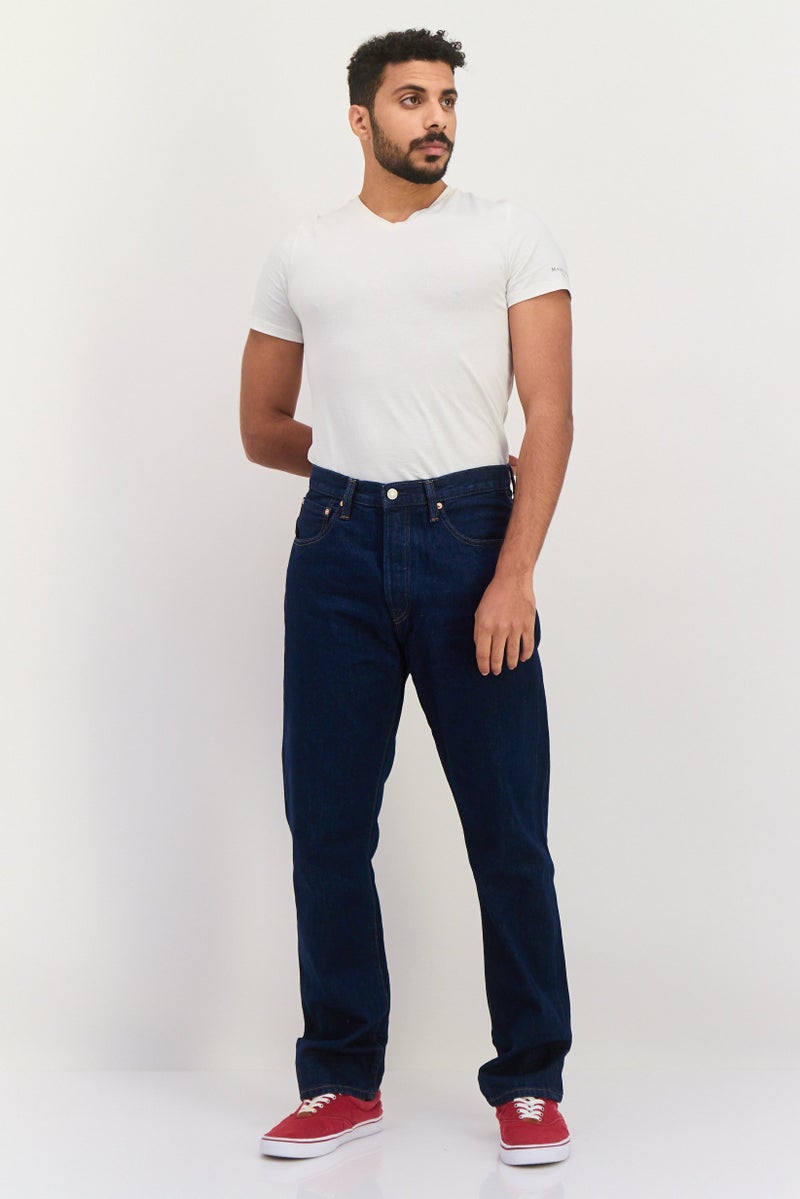 GAP Men Original Fit Plain No Stretchable Denim Jeans, Navy - Image 3