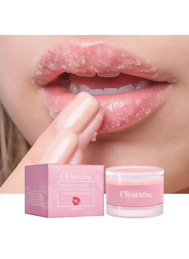 Clementine - Zahra Today Lip Care Setgentle Yet Effective Moisturizing Repairing Balm & Exfoliating Peeling Primer Scrub Nourishing And Softening Lips - Image 1