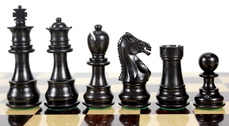 House of Chess EbonyBoxwood Chess Pieces Galaxy Staunton 3 76 mm 2 Extra Queens Triple Weighted - Image 3