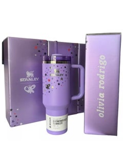 Olivia Rodrigo x Stanley 40oz Limited Edition Quencher H2.0 Tumbler – Premium Stainless Steel Travel Mug with FlowState Leak-Proof Lid & Reusable Straw – Keeps Drinks Hot for 7 Hours, Cold for 11, and Iced for 2 Days – Collector’s Hydration Bottle for Coffee, Tea, Smoothies & More – Ideal Gift for Fans & Daily Use