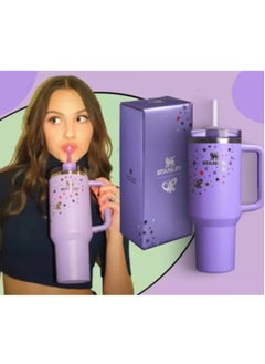 Stanley Olivia Rodrigo x Stanley 40oz Limited Edition Quencher H2.0 Tumbler – Premium Stainless Steel Travel Mug with FlowState Leak-Proof Lid & Reusable Straw – Keeps Drinks Hot for 7 Hours, Cold for 11, and Iced for 2 Days – Collector’s Hydration Bottle for Coffee, Tea, Smoothies & More – Ideal Gift for Fans & Daily Use  - Image 4
