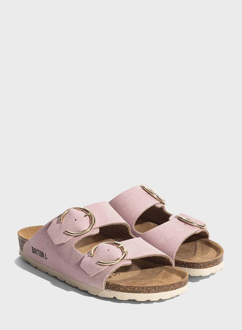 BAYTON Atlas Double Strap Flat Sandals