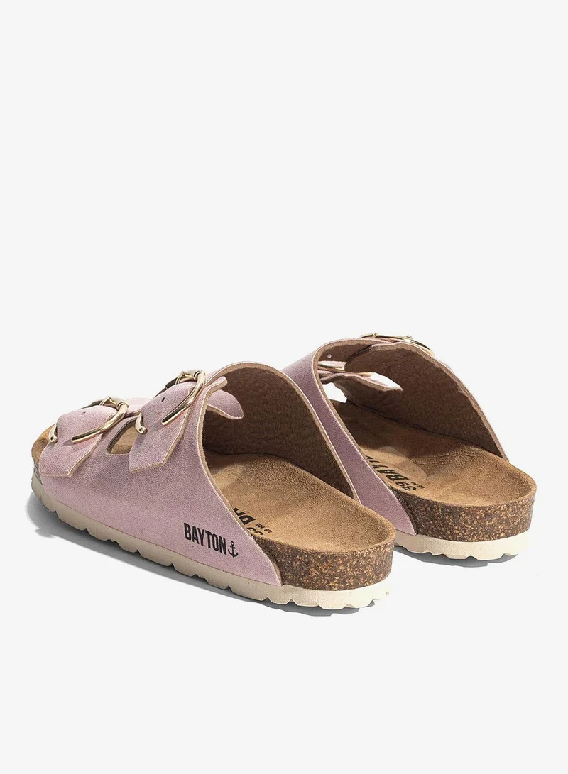 BAYTON  Atlas Double Strap Flat Sandals for Women | Best Price UAE