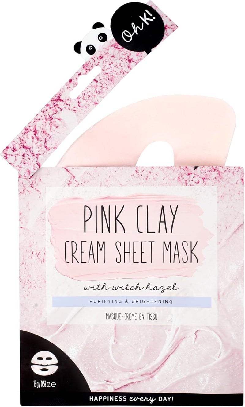 Pink Clay Witch Hazel Cream Sheet Mask