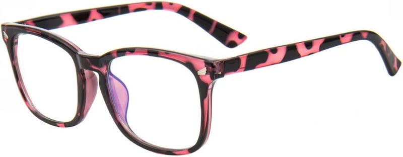 MAXJULI Blue Light Blocking Glasses,Computer Reading/Gaming/TV/Phones Glasses for Women Men(Light Red Tortoise) - Image 2