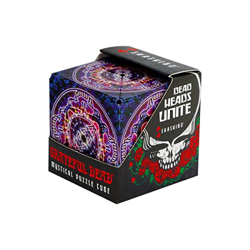 SHASHIBO Grateful Dead Shape Shifting Box - STEM Magnetic Fidget Cube That Transforms Into Over 70 Shapes, Download Fun in Motion Toys Mobile App (Haight-Ashbury) - Image 1