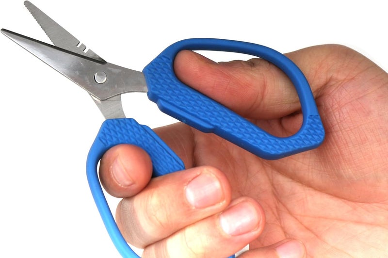 Frichy Braided Line Scissors X409-4 - Blue Stainless Steel - Image 1
