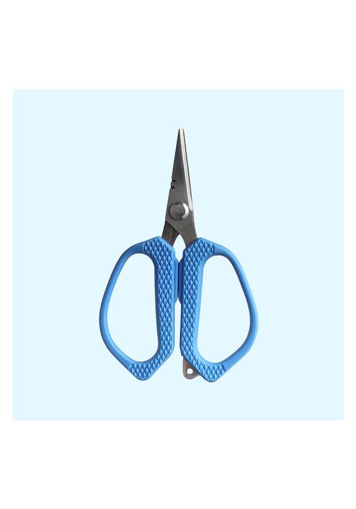 Frichy Braided Line Scissors X409-4 - Blue Stainless Steel - Image 4