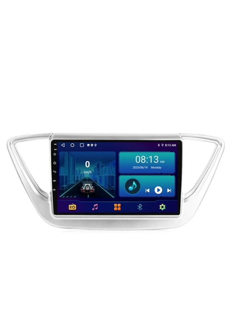 MNT - The Hyundai Accent 2018 -2021 screen is part of the car’s infotainment system. It runs on Android and supports features like Apple CarPlay and Android Auto, allowing you to easily connect your smartphone. It also offers a high resolution of up to 1080 pixels, making it excellent for displaying information and maps clearly. - Image 1