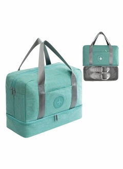 Waterproof Gym Bag Duffle Bag Travel Overnight Bag Dry Wet Separation Weekender Handbag Sports Fitness Swim Tote Bag for Men Women